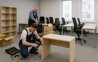 montaje de mobiliario de oficinas